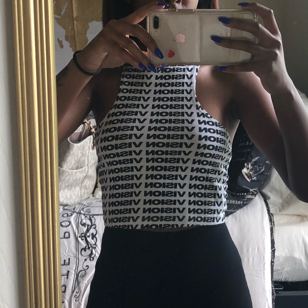 Graphic crop top
